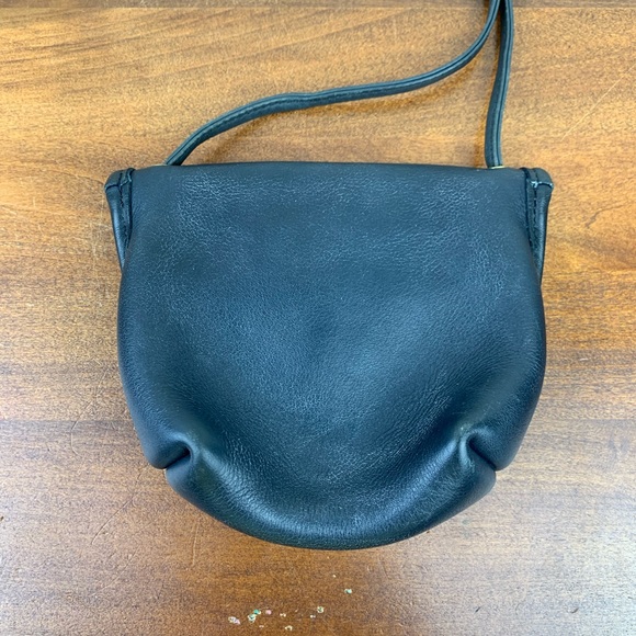 Coach Black Leather Crossbody Satchel with Gold Turnlock - Picture 12 of 16